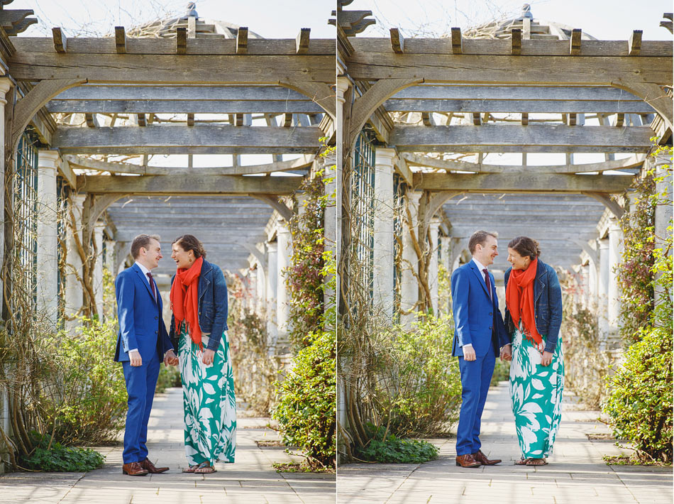 London engagement photography at the Pergola in Golders Park