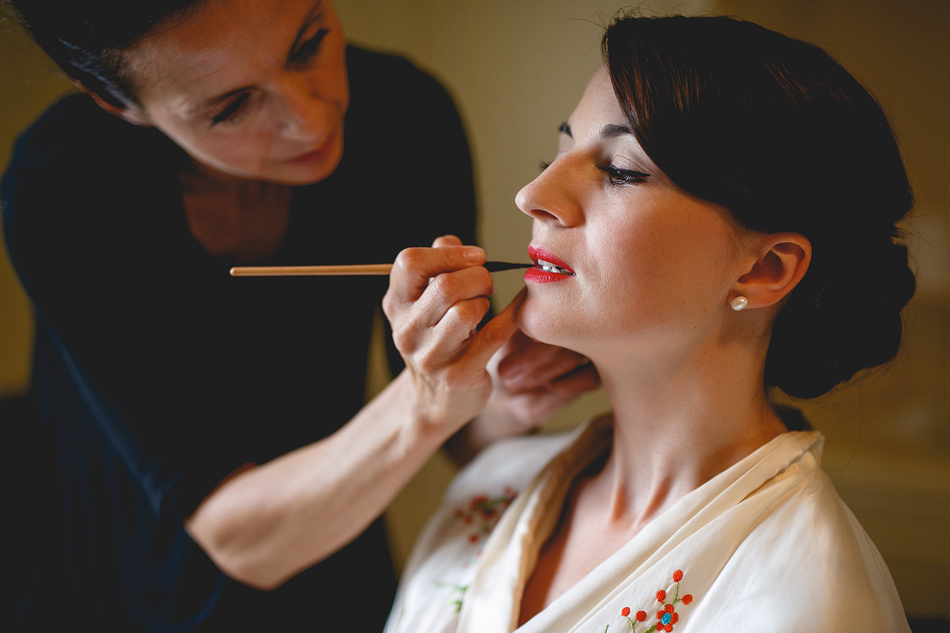 Bridal preparation wedding