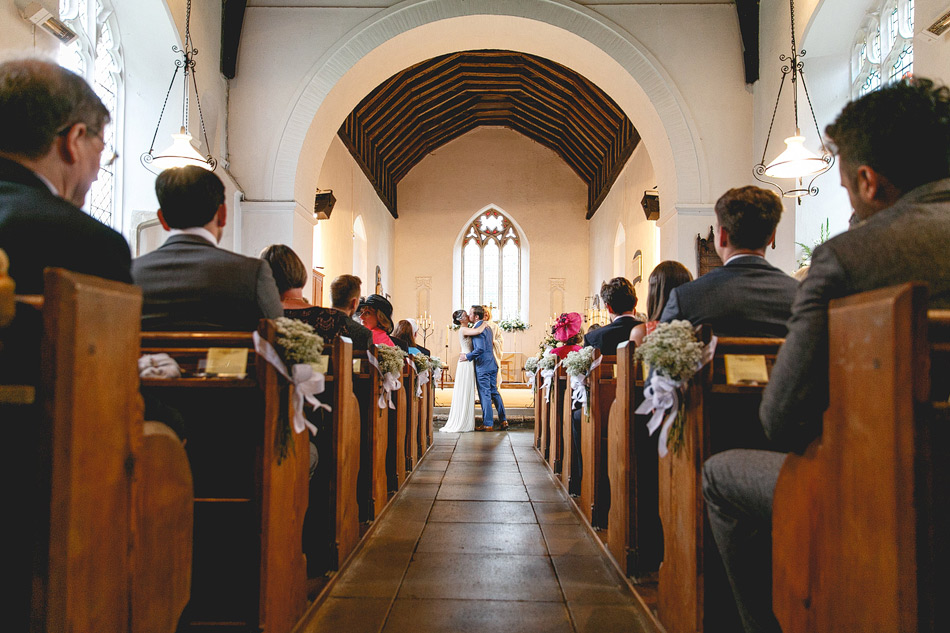 the first kiss in church