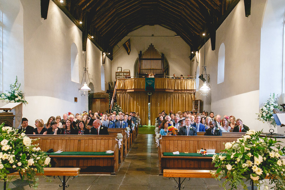 view of wedding in church