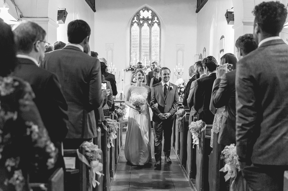 walking down the aisle