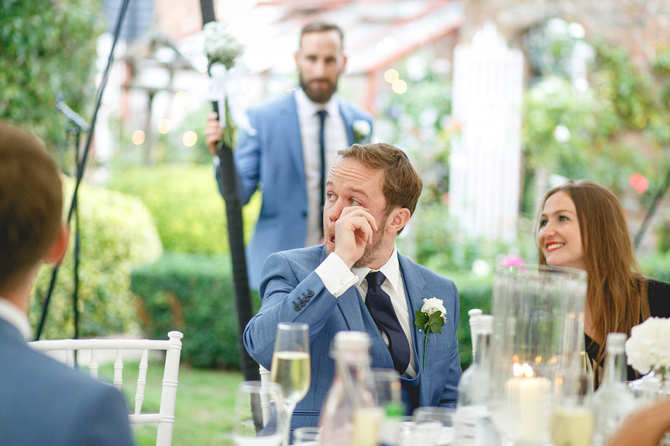 Essex Wedding photographer groom crying